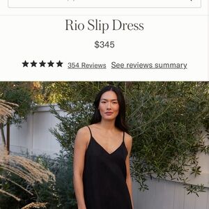 Jenni Kayne Rio Slip Dress - Black